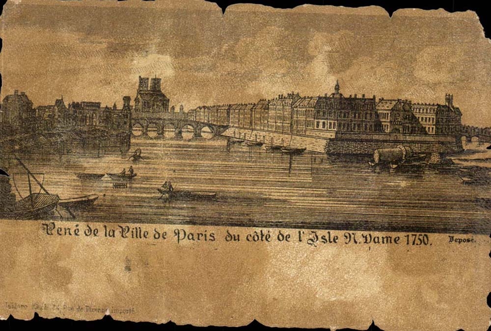 Paris CPA Du cote de l'Isle Notre DAme 1750