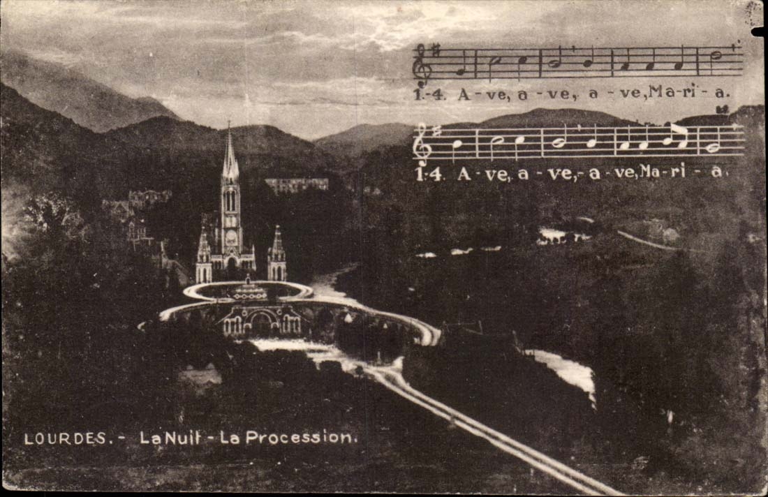 Lourdes CPA the night the procession