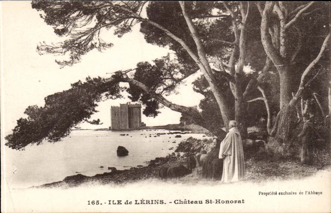Insel Lerins CPA des Schlosses von Str honorat