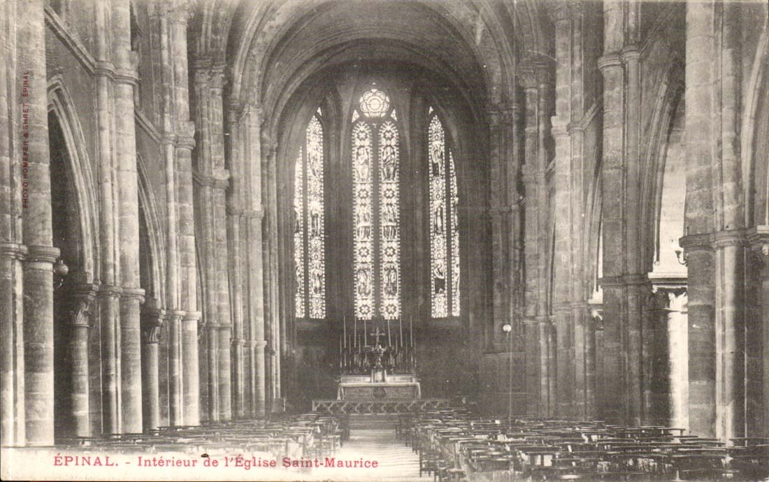 Interior Epinal CPA of the church Saint Maurice