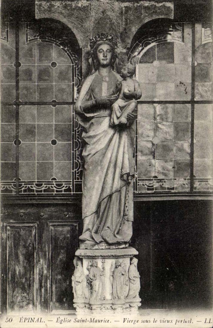 Epinal CPA Virgin Church Saint Maurice under the old gate