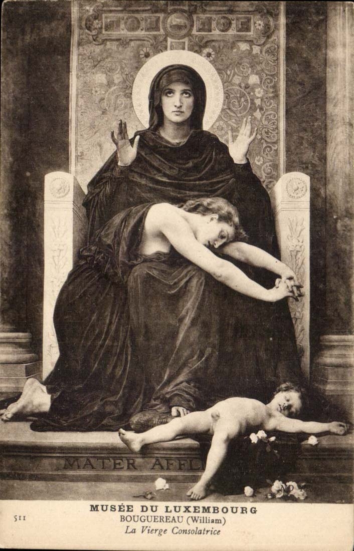 CPA Musee du Luxembourg Bougereau (William) La vierge consolatrice