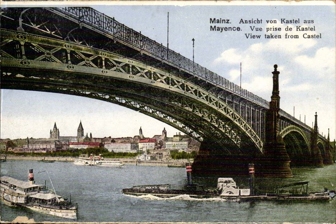 Germany Mainz CPA Ansicht von Kastel aus Mainz