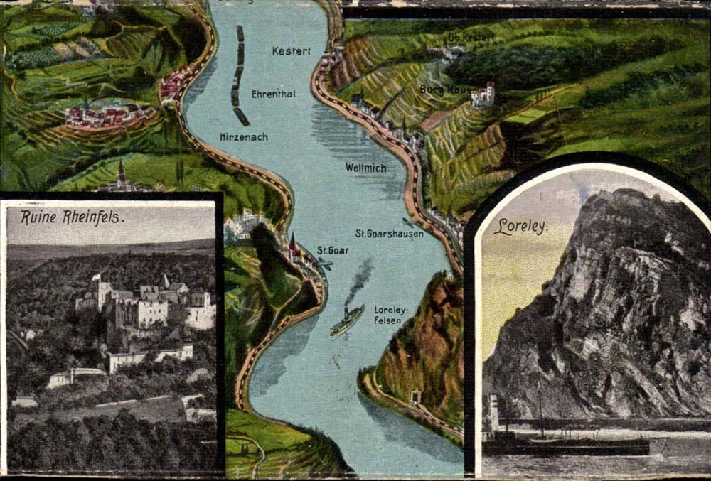 Germany Ruins Rheinfels Loreley CPA