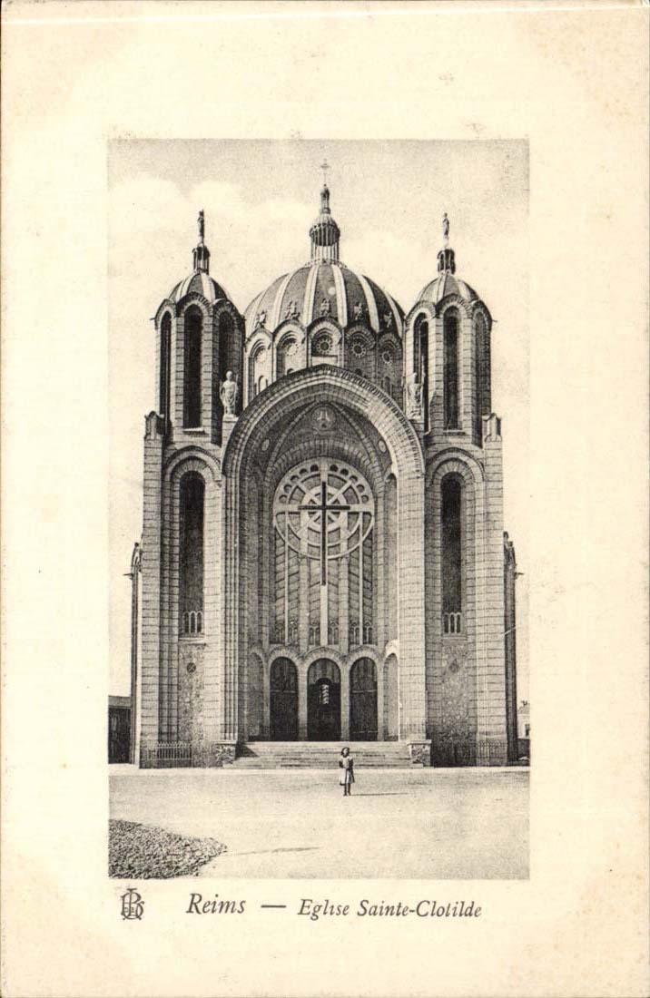 Heilige Kirche Clotilde Reims-CPA