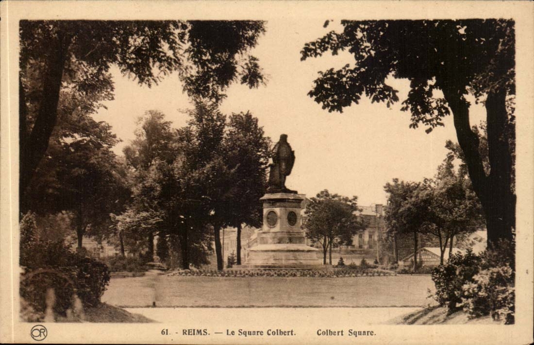 Reims CPA der Colbert allgemeine Garten