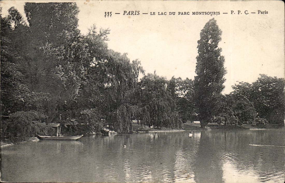 Paris CPA Seen of the Montsouris park