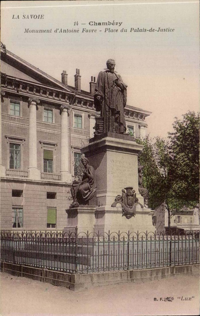 Chambery CPA Denkmal von Antoine Favre setzt Gerichte