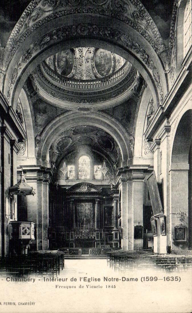 Interior Chambery CPA of the church Notre Dame (1599 1635)