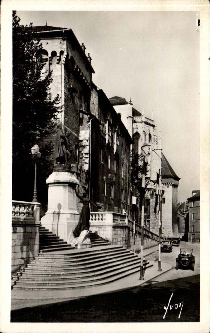 Chambery MODERNES KARTE Hereinkommen des ducal Schlosses