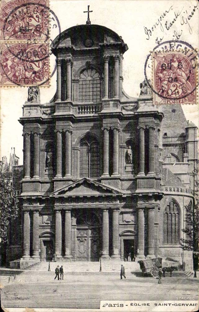 CPA Paris Eglise Saint Gervais