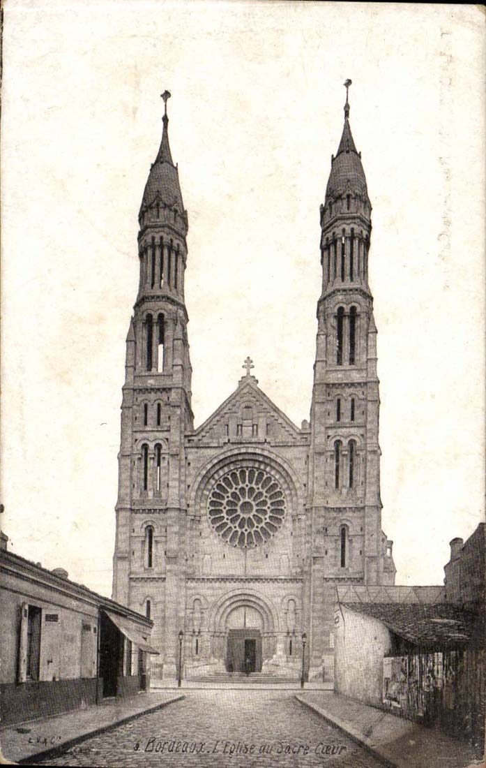 CPA Bordeaux Church of the Sacring Heart