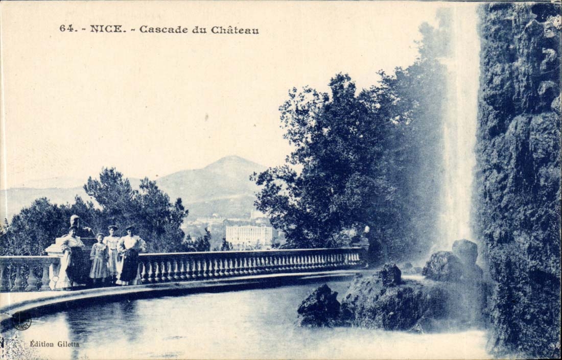 Nice CPA Cascades of the castle