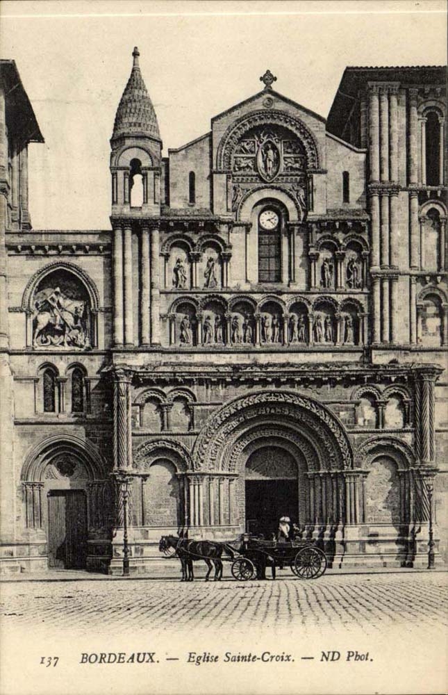 Bordeaux CPA Church Sainte Cross