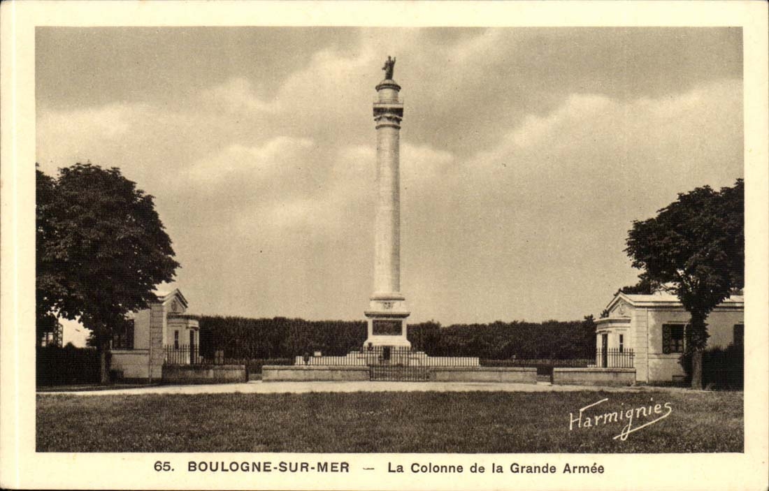 Boulogne on sea CPA the column of the Large army