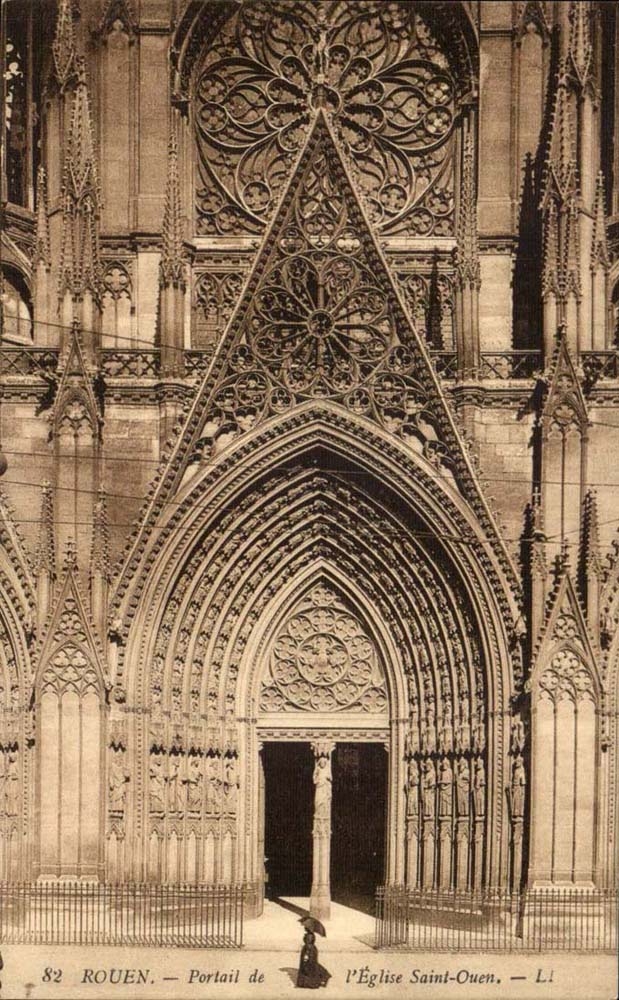 Rouen CPA Gate of the church Saint Ouen