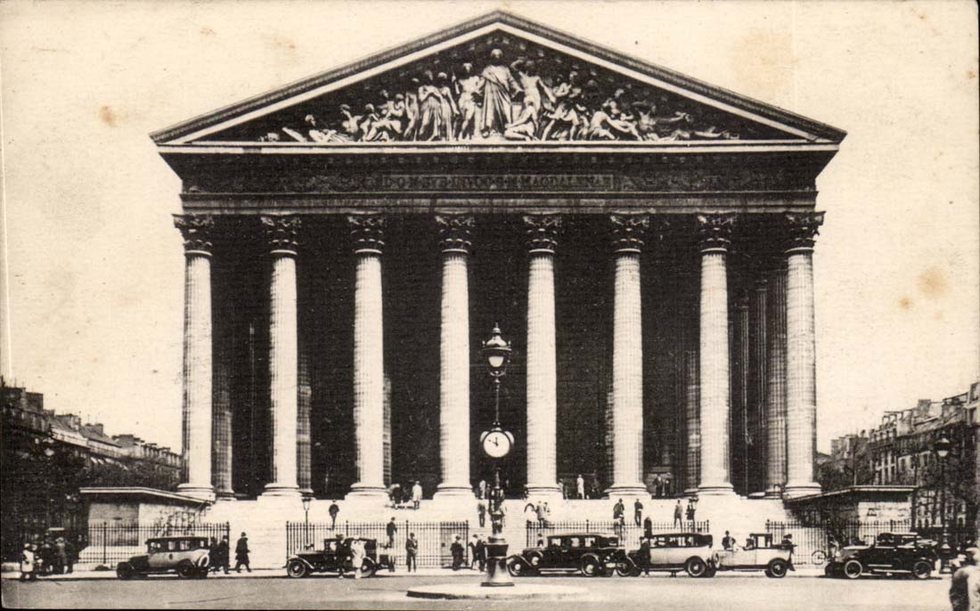 Paris CPA Church of the madeleine