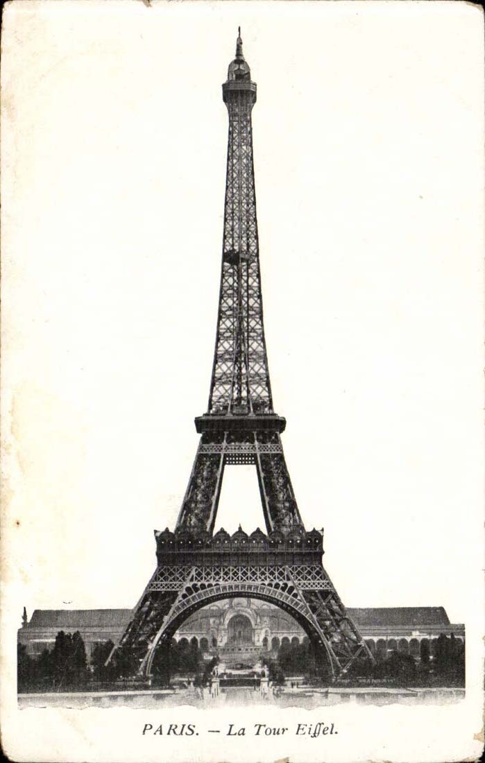 Paris CPA the Eiffel Tower