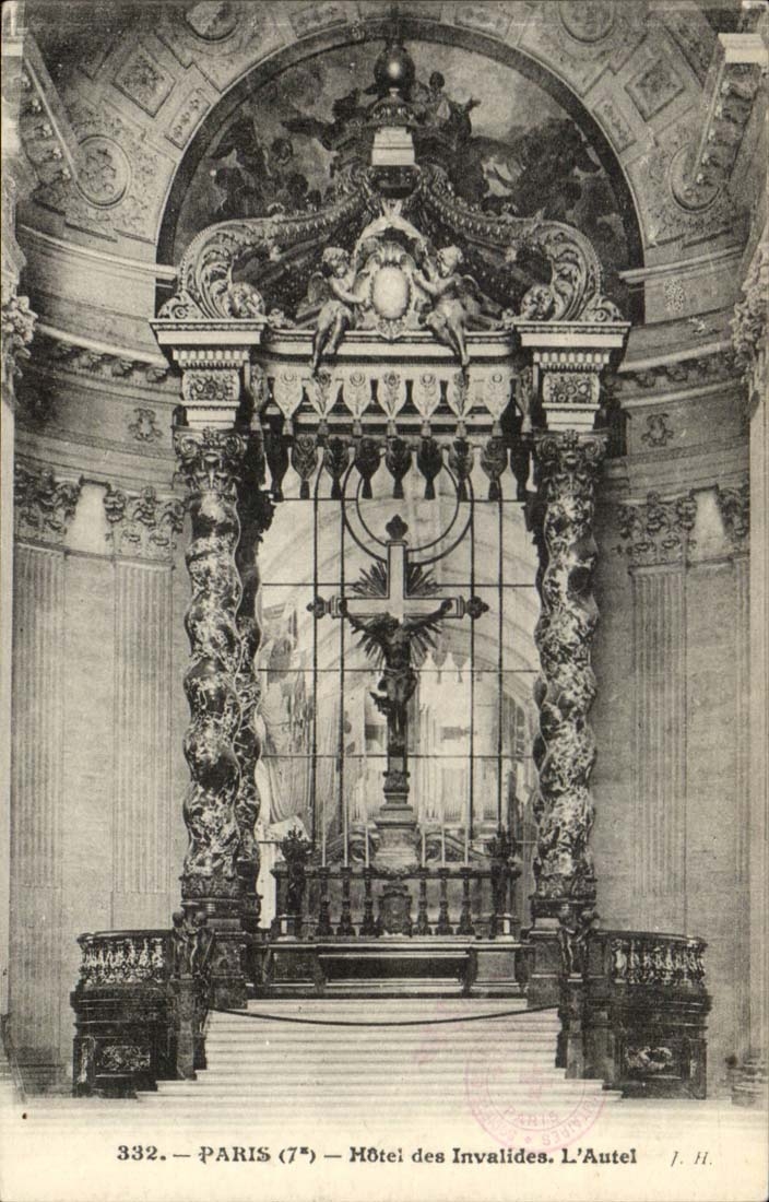 Paris CPA Hotel of Invalides the furnace bridge