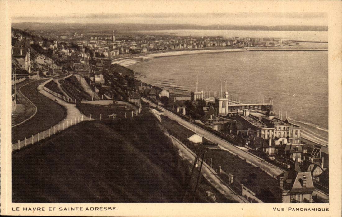 Adressen-panoramische Ansicht Havre-CPA Sainte