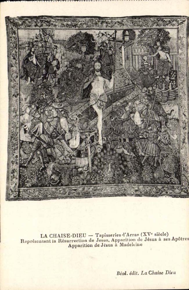 The Chair God CPA Tapisseries of Arras Representing the Resurrection of Jesus Apparition of Jesus has his Madeleine apostles