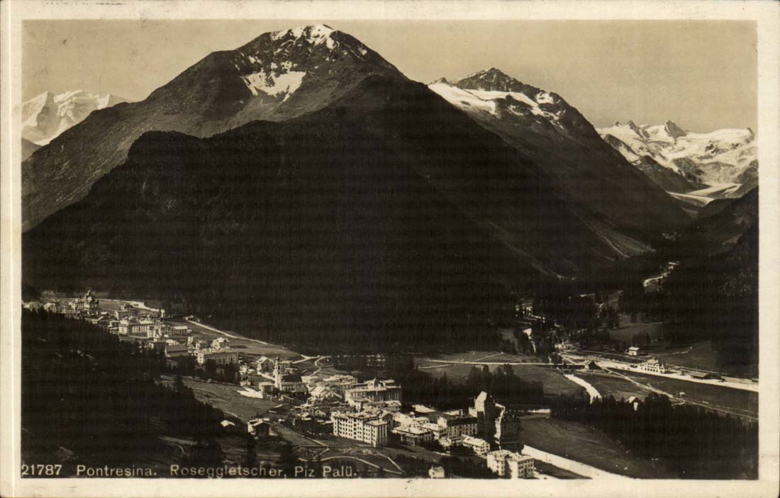 Suisse CPA Pontresina Roseggletoscher Piz Palu