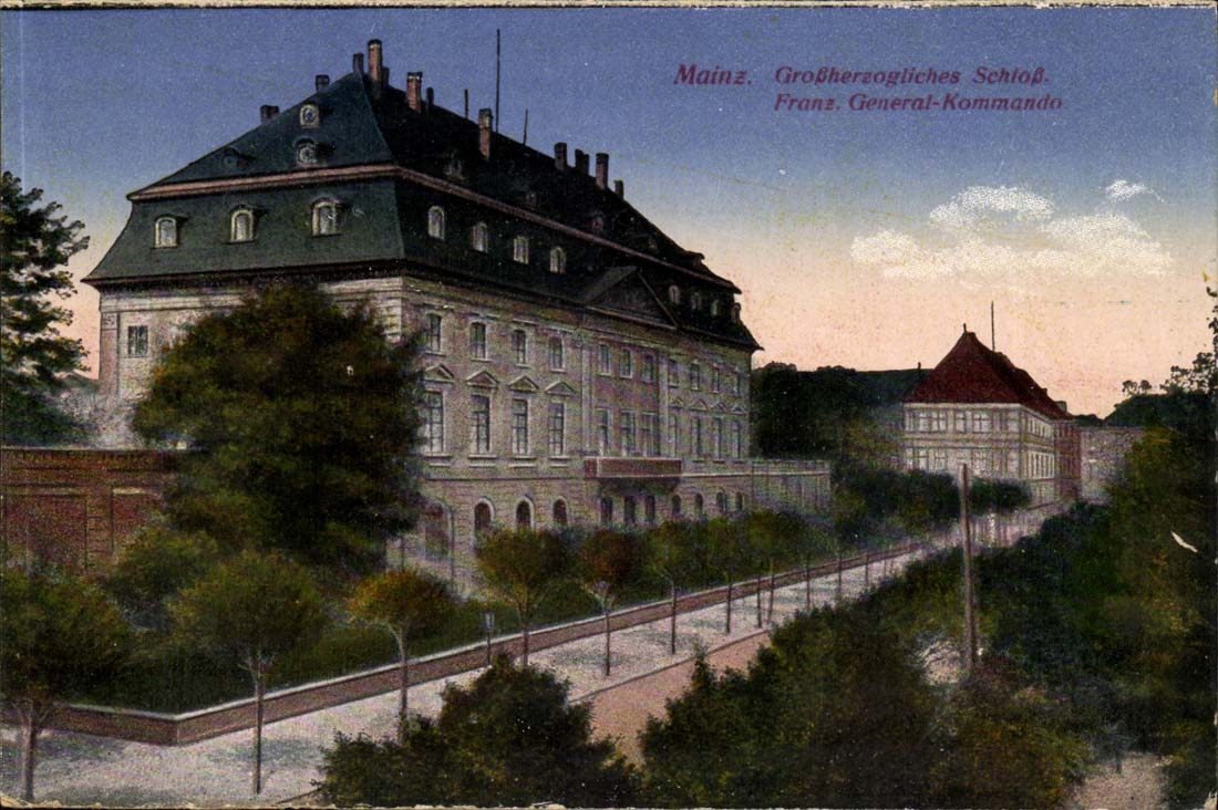 Germany Mainz CPA Grossherzoglisches schloss franz general Kommando