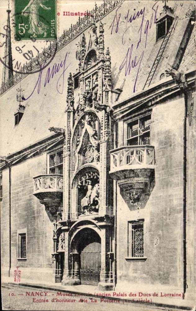 Nancy CPA Musee lorrain (ancien palais des ducs de Lorraine) entree d'honneur La Porterie