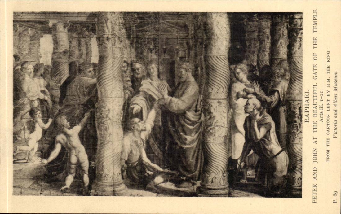 CPA Raphael Peter and John At the beautiful spoils off the temple Victoria and Albert Museum