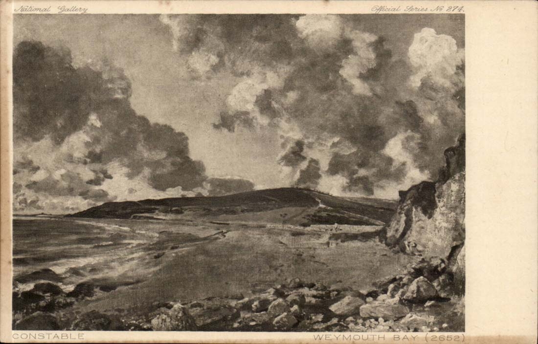 CPA National Gallery Constable Bay Weymouth pine