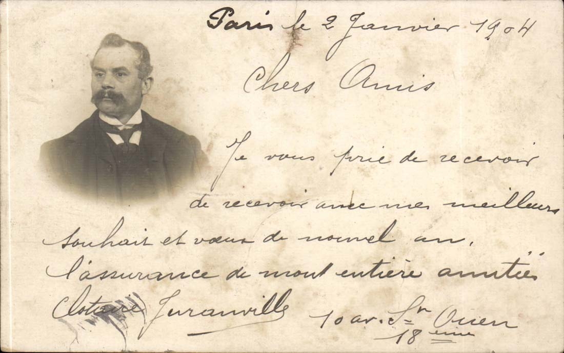 CPA Mann-Grusskarte 1904