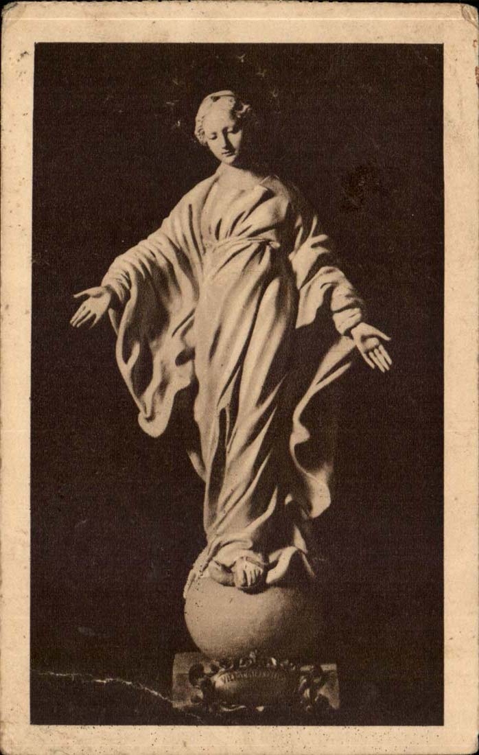 CPA Statue of the virgin Saint Therese