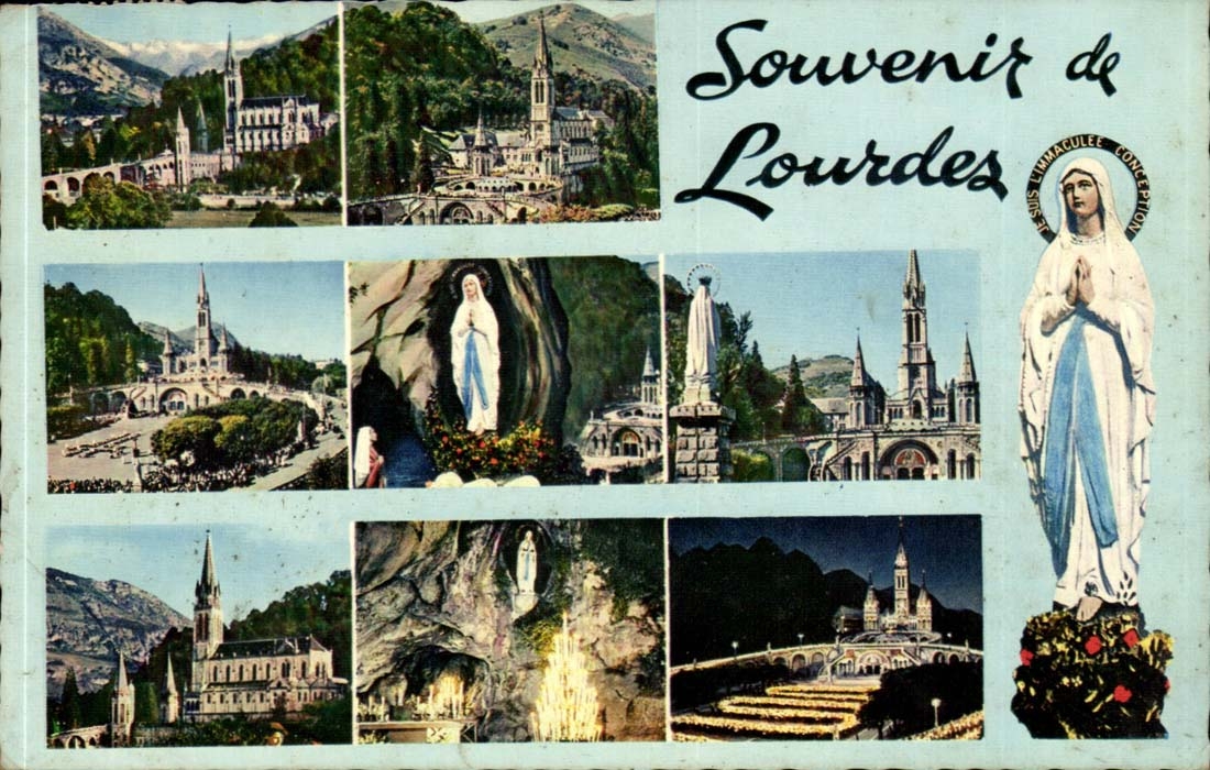 CPA Souvenir of Lourdes