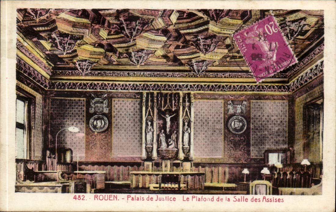 Rouen CPA Law courts the ceiling of the room of Bases