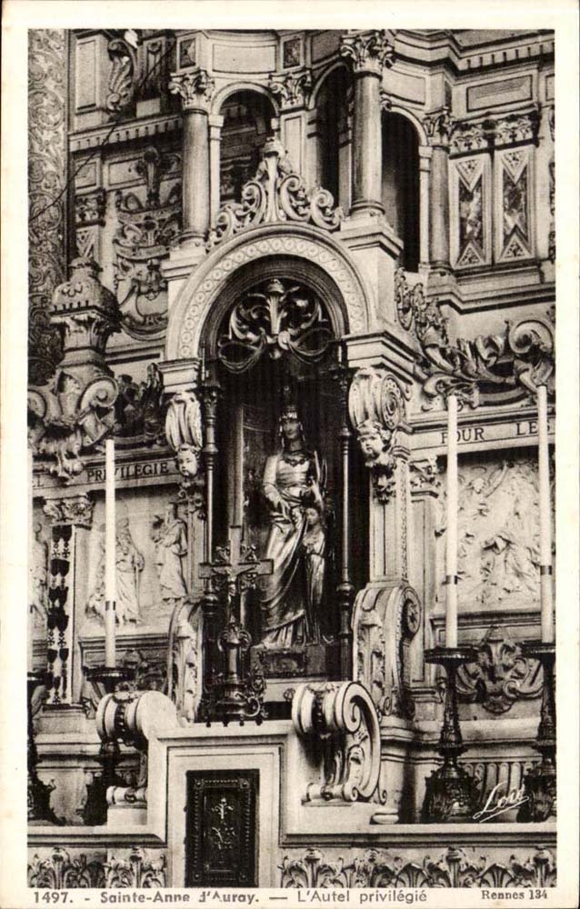 Saint Anne d' Auray CPA the privileged furnace bridge