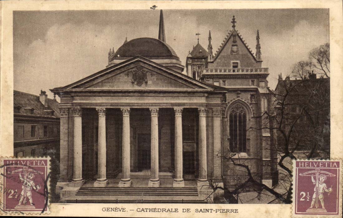 Switzerland CPA Cathedral of Saint Pierre