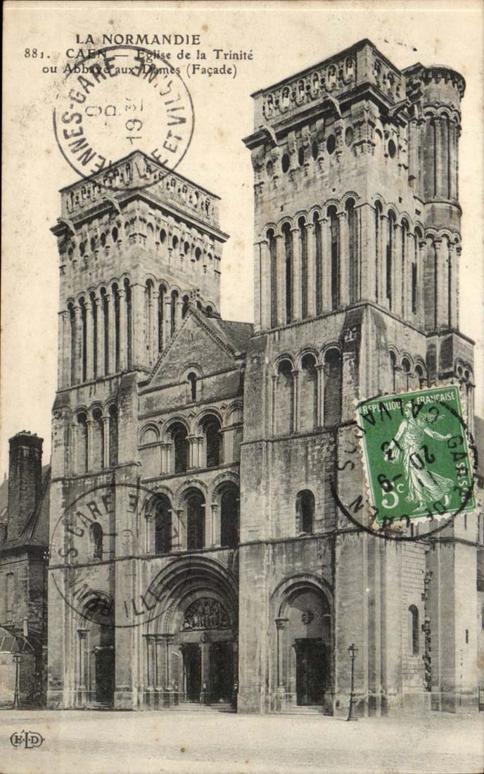Kirche Caen-CPA der Dreiheit oder des Apse zu den Damen (Front)