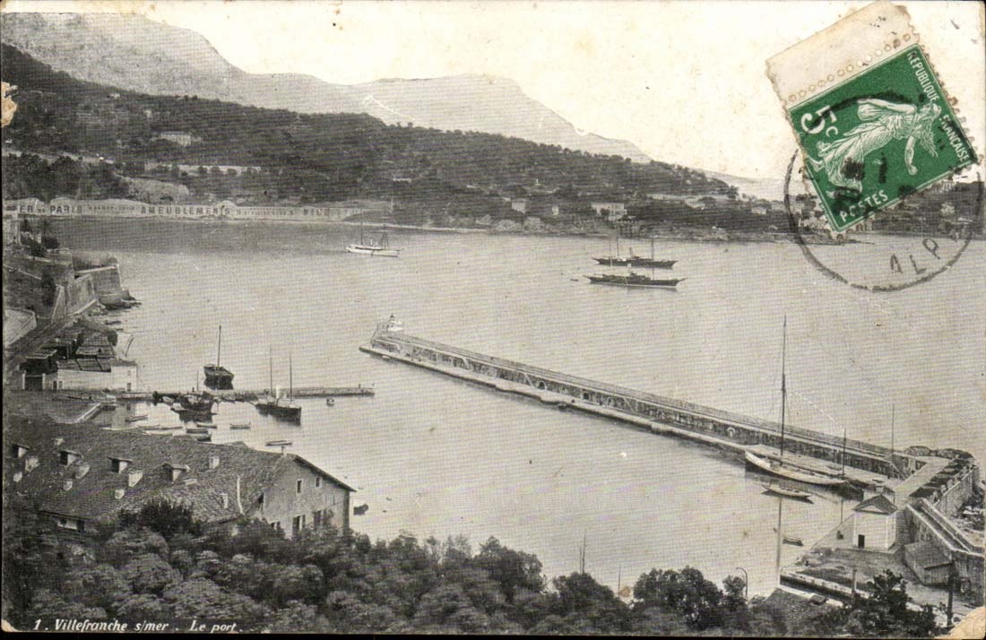 Villefranche on Sea CPA the port