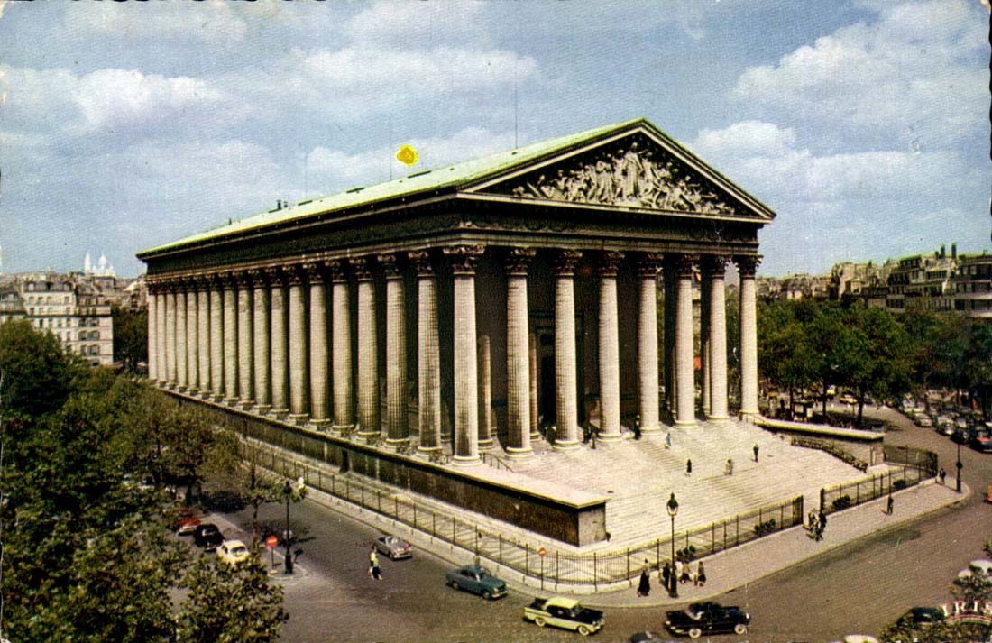 Paris MODERN CARD Church of the Madeleine