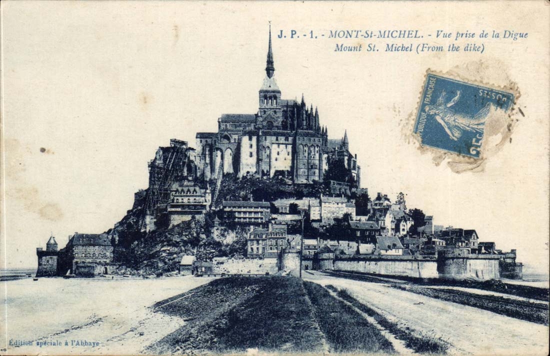 Mont Saint Michel CPA Seen from of the dam