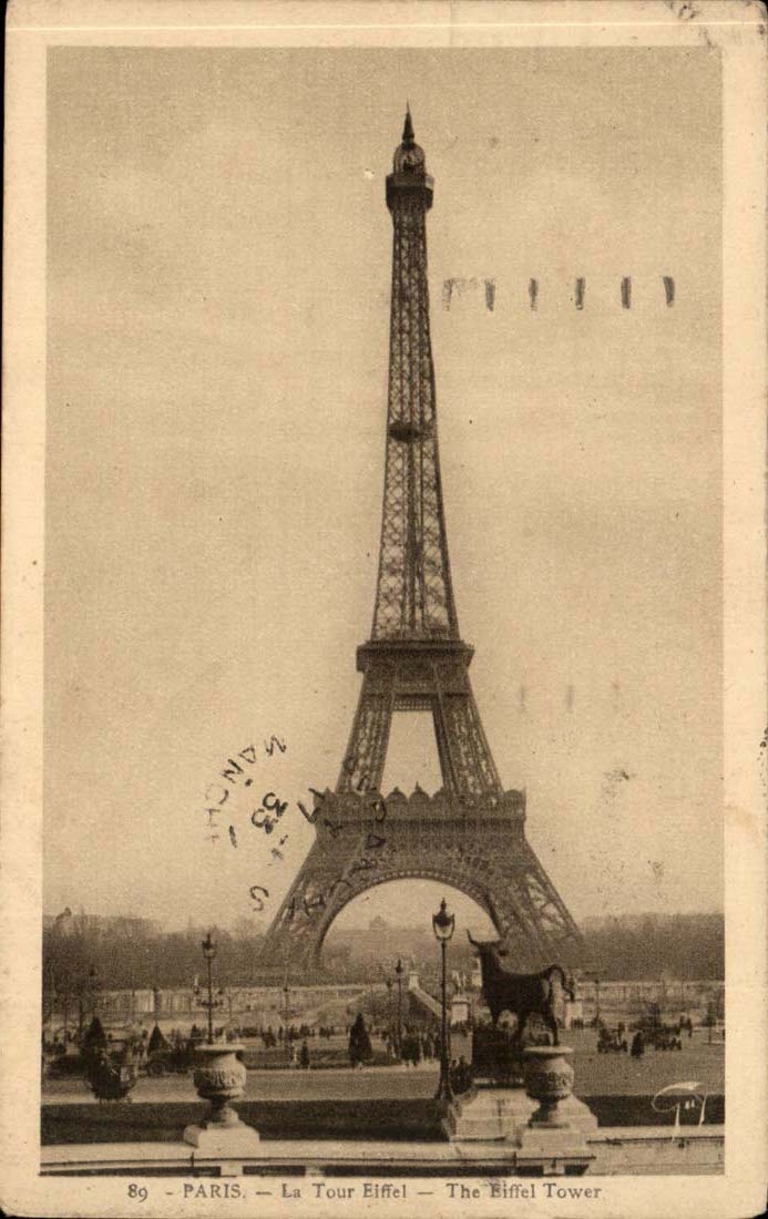 Paris CPA the Eiffel Tower
