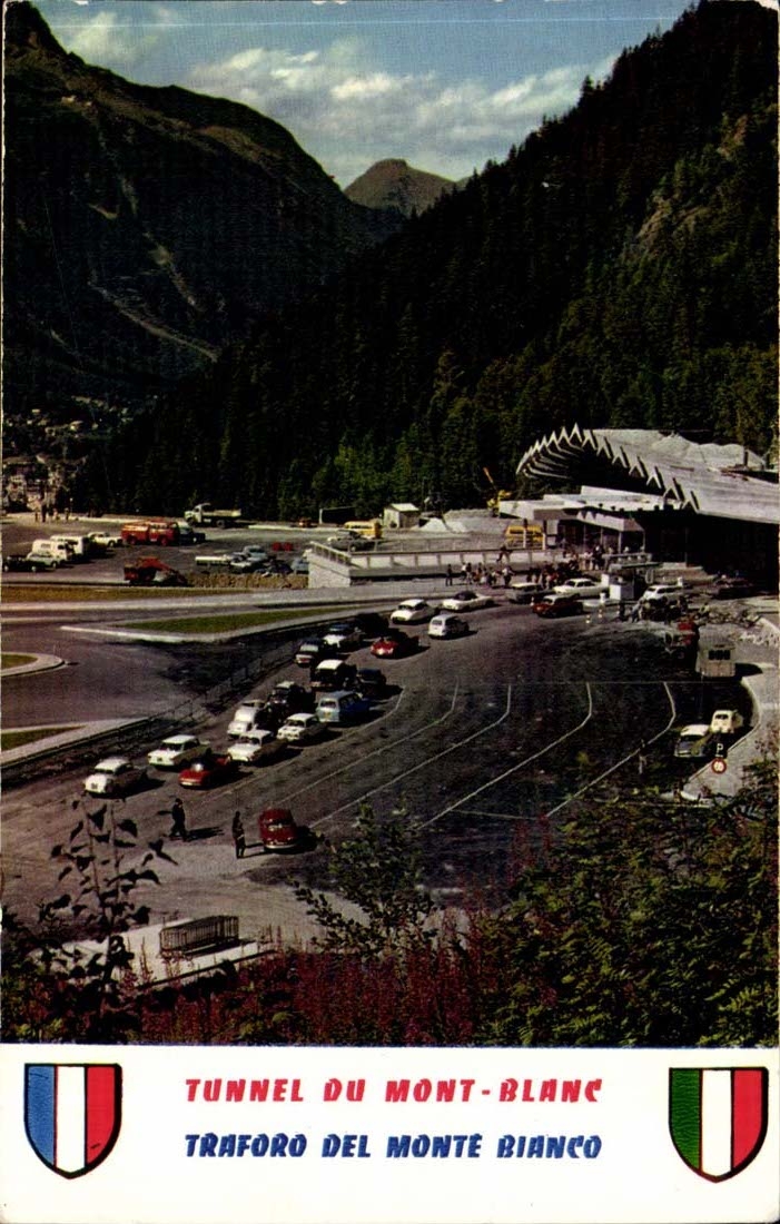 MODERN CARD Tunnel of the Mount Blanc