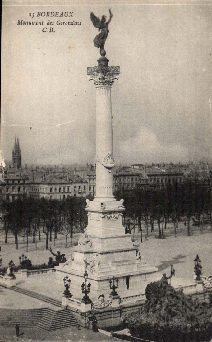 Bordeaux CPA Monument of the Of Gironde ones