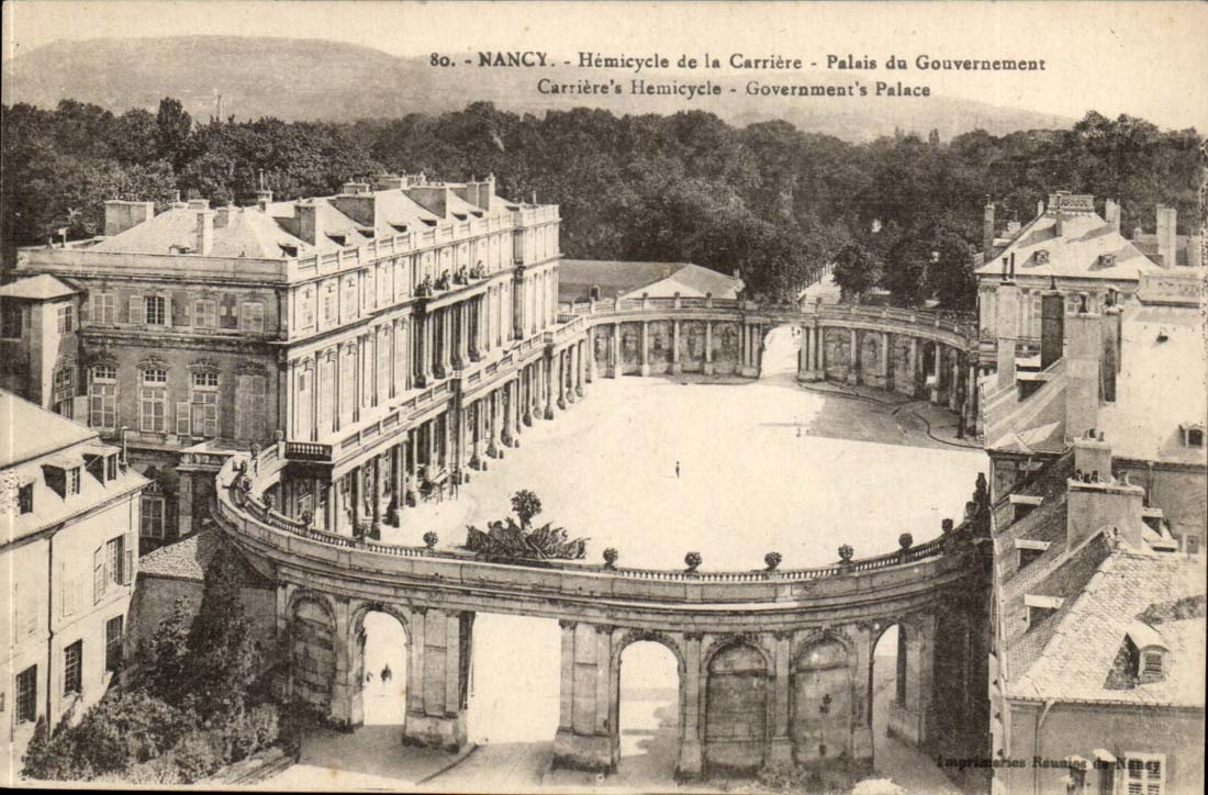 Nancy CPA Hemicycle de la carriere Palais du gouvernement 