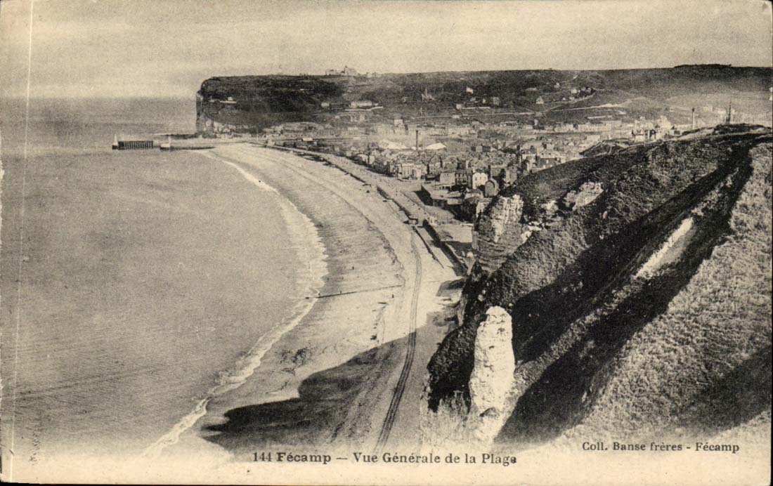 Fecamp CPA Ansicht des Strandes