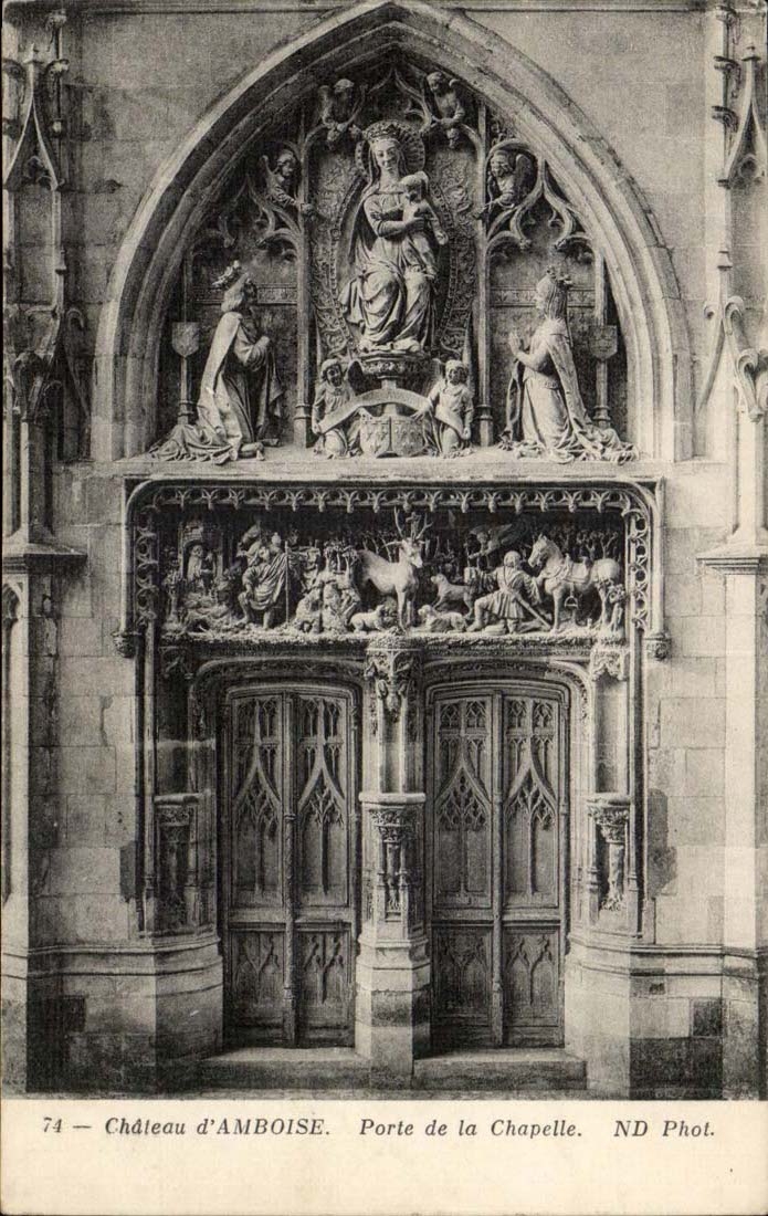 Schloss Gatters des Amboise-CPA der Wolbung