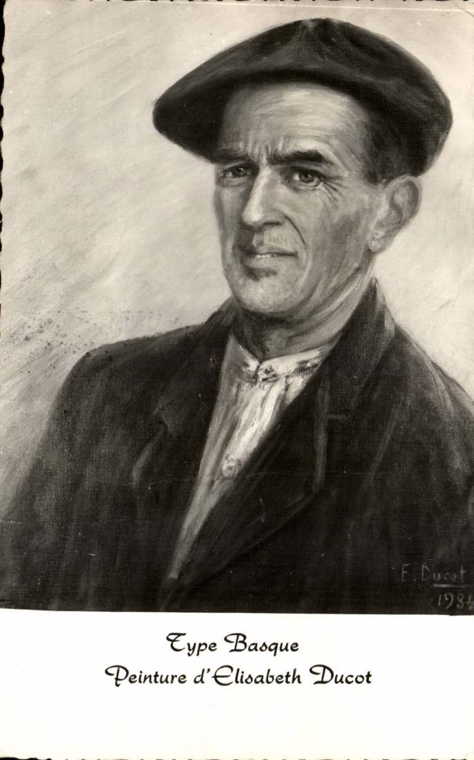 Standard CPA Basque Painting of Elisabeth Ducot