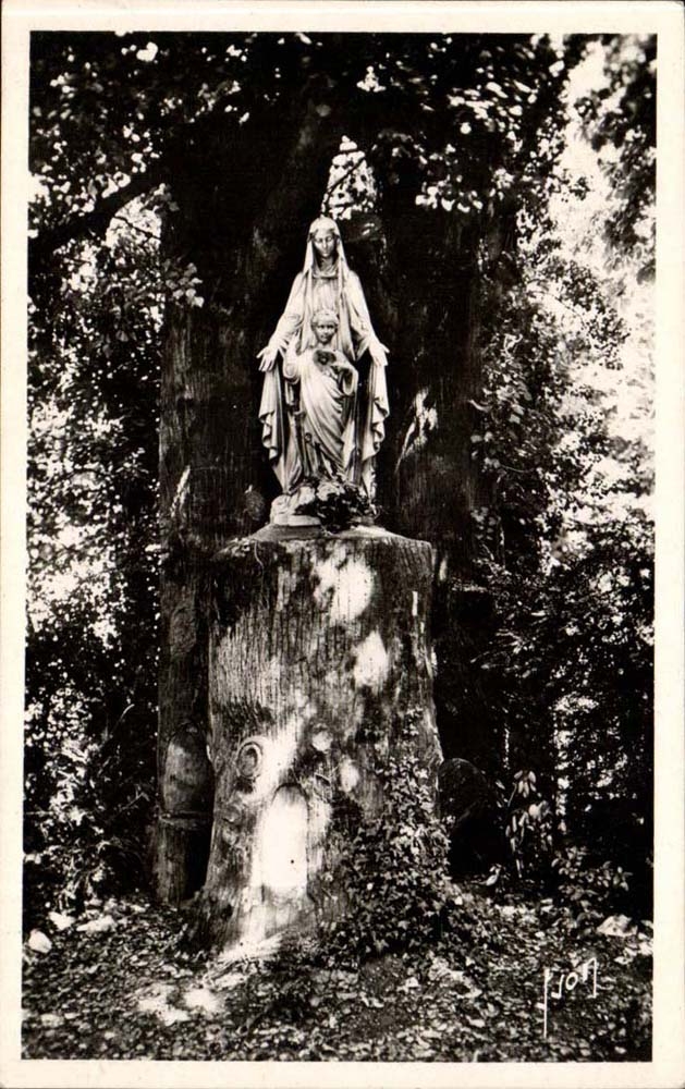 Issoudun CPA Pilgerfahrt unserer Dame der Sacring-Herz-Statue von unserer Dame