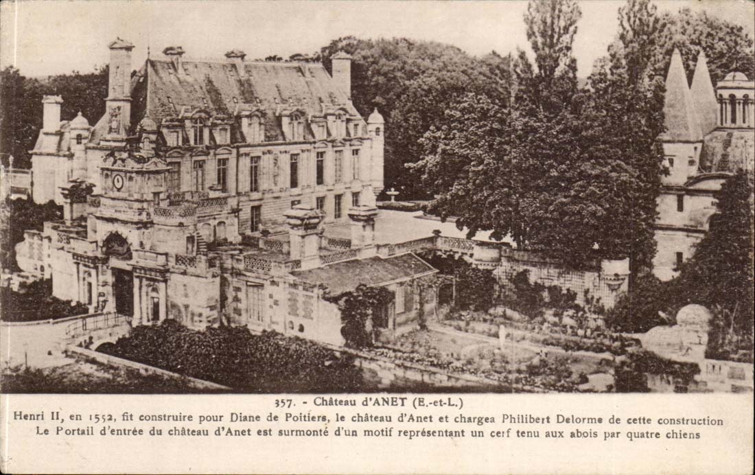 Schloss von Anet CPA (Henri II Diane von Poitiers)