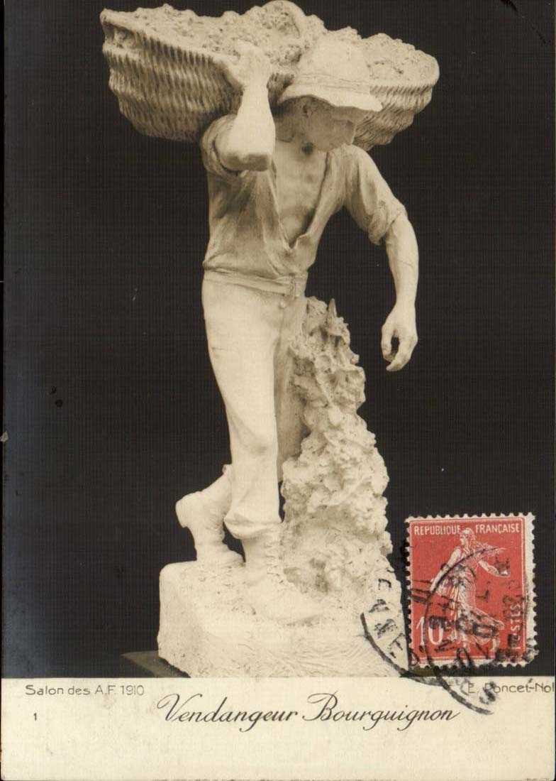 CPA Living room 1910 Bourguigon Vintager